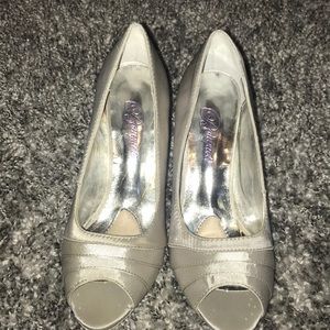 Silver High Heels